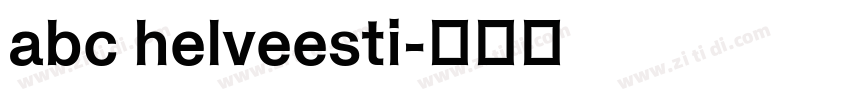 abc helveesti字体转换
